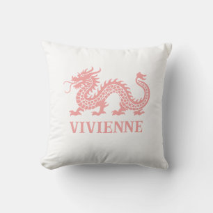 Sugarberry Red Chinoiserie Dragon Individuelle Nam Kissen