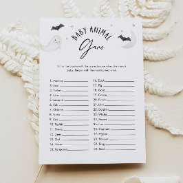 SUGARBOO Baby Animal Minimalistisch Baby Shooting  Einladung