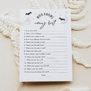 SUGARBOO, der das Mama Best Baby Shower Game kennt Einladung