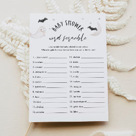 SUGARBOO Halloween Baby Word Scramble Game Card Einladung