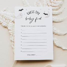 SUGARBOO Halloween Raten Sie die Baby Food Game Ca Einladung