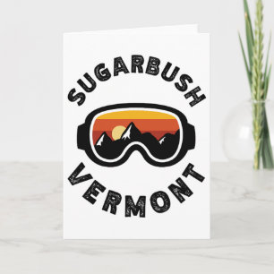 Sugarbush Skifahren Ski Snowboarden in Vermont Karte