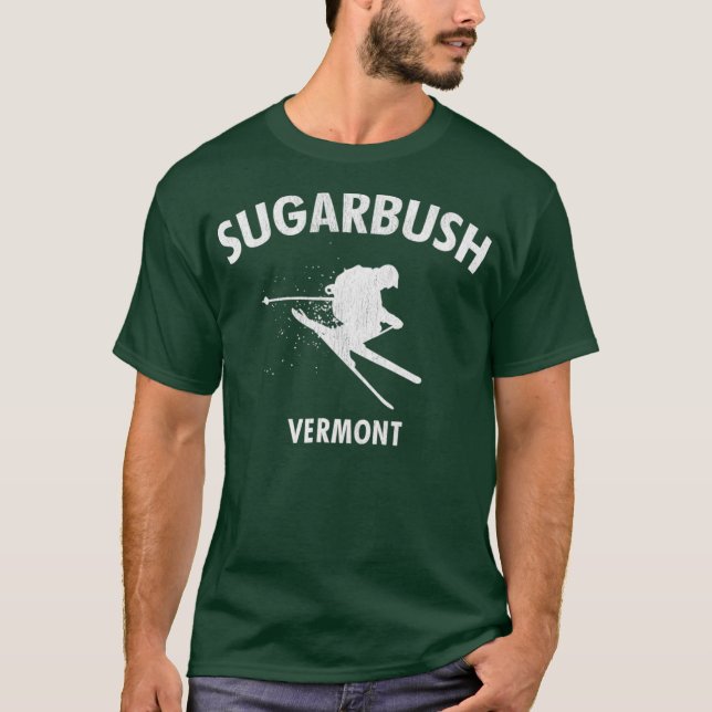 Sugarbush Skifahren T-Shirt Vermont Ski (Vorderseite)