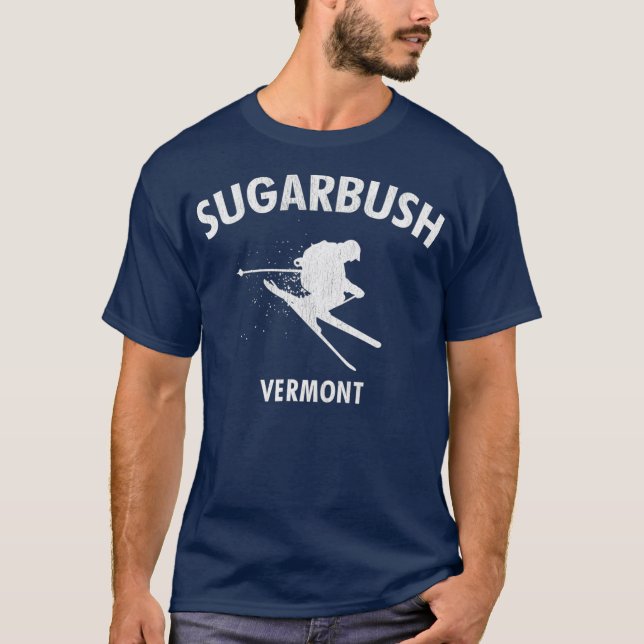 Sugarbush Skiing  Vermont Ski T-Shirt (Vorderseite)