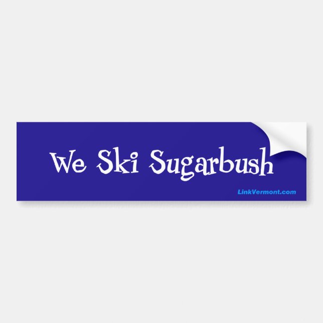 Sugarbush Skiort Autoaufkleber (Vorne)