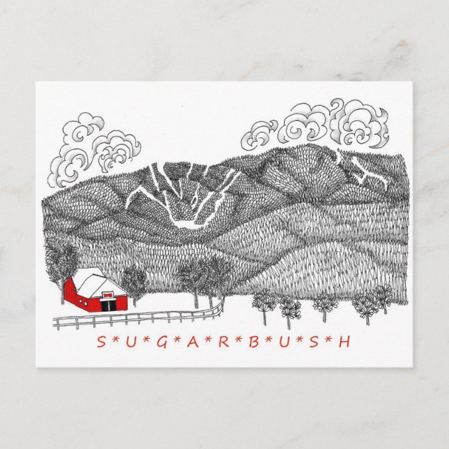 Sugarbush Vermont Postkarte (Vorderseite)