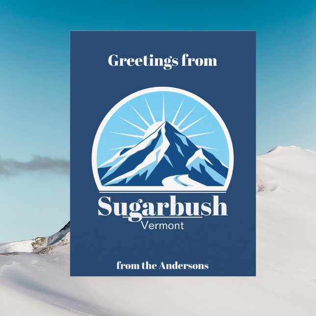Sugarbush Vermont Skigebiet Berg Postcard Postkarte (Von Creator hochgeladen)