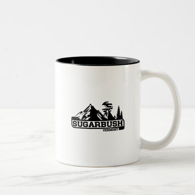 Sugarbush Vermont Zweifarbige Tasse (Rechts)