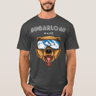 Sugarloaf MaineGrizzly Ski Geschenk T-Shirt