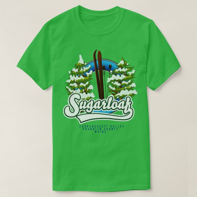 Sugarloaf rabassett TalFranklin CountyMaine Ski T-Shirt (Design vorne)