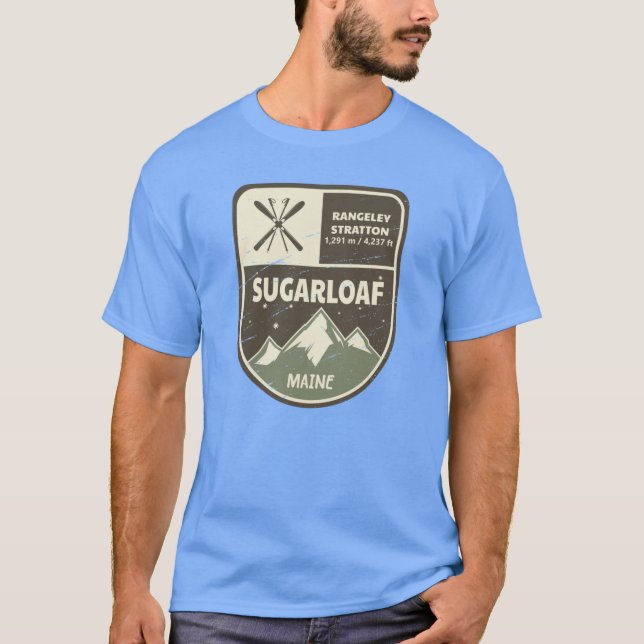 Sugarloaf Rangeley Stratton Maine Oversized T-Shirt (Vorderseite)