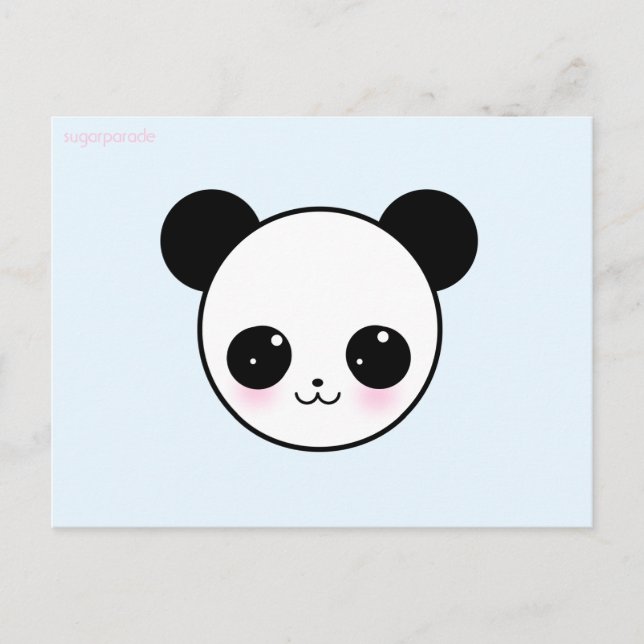 Sugarparade Panda-chan Aqua Postcard Postkarte (Vorderseite)
