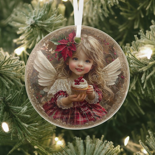 Sugarplum Blessings – Angel of Christmas Whimsy Ornament Aus Glas (InSitu)