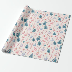 "Sugarplum Holiday Charm Pattern" Geschenkpapier