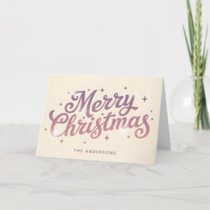 Sugarplum Retro Schriftzug Frohe Weihnachten