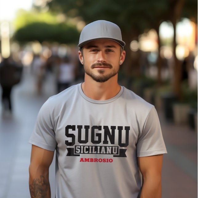 Sugnu Sicilianu I Am sizilianischen Italienisch T-Shirt (Von Creator hochgeladen)