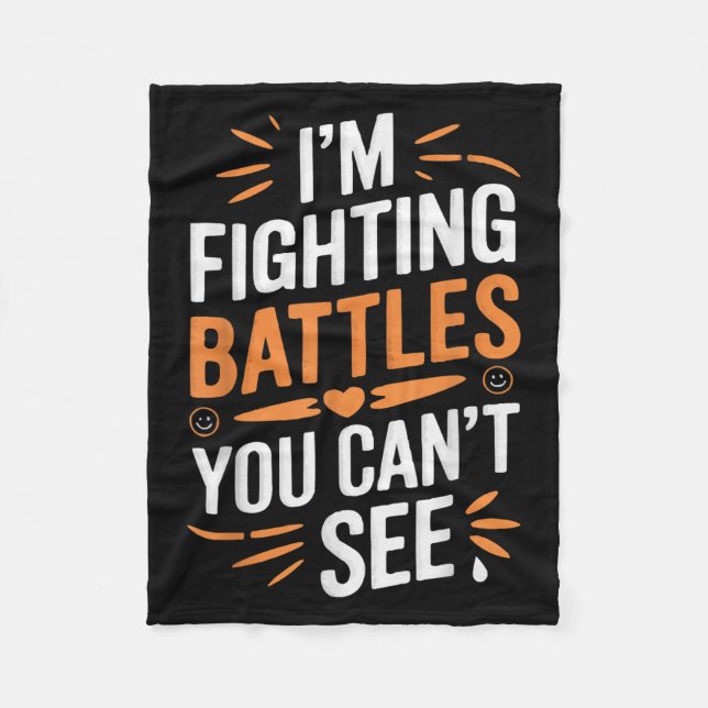 Suicide Awareness Depression Anxiety Mental Health Fleecedecke (Vorderseite)