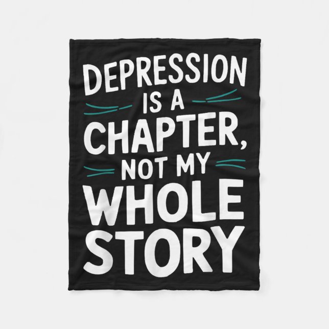 Suicide Awareness Depression Anxiety Mental Health Fleecedecke (Vorderseite)