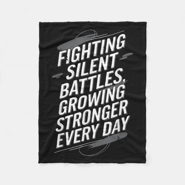 Suicide Awareness Depression Anxiety Mental Health Fleecedecke (Vorderseite)