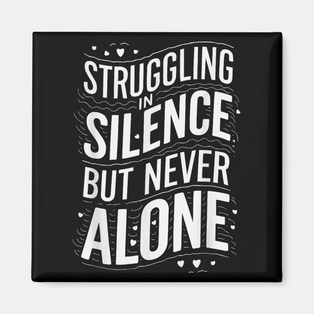 Suicide Awareness Depression Anxiety Mental Health Magnet (Vorne)