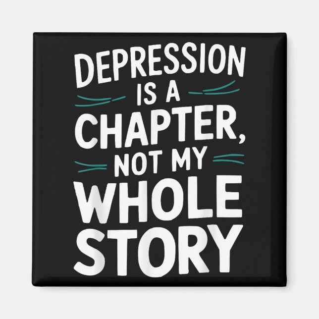 Suicide Awareness Depression Anxiety Mental Health Magnet (Vorne)