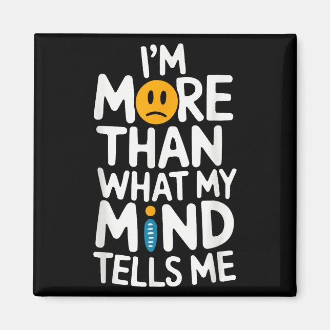 Suicide Awareness Depression Anxiety Mental Health Magnet (Vorne)