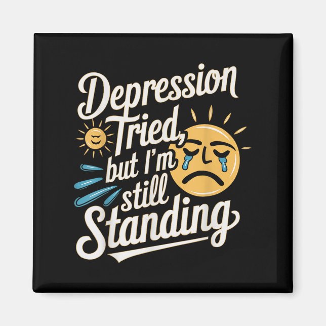 Suicide Awareness Depression Anxiety Mental Health Magnet (Vorne)
