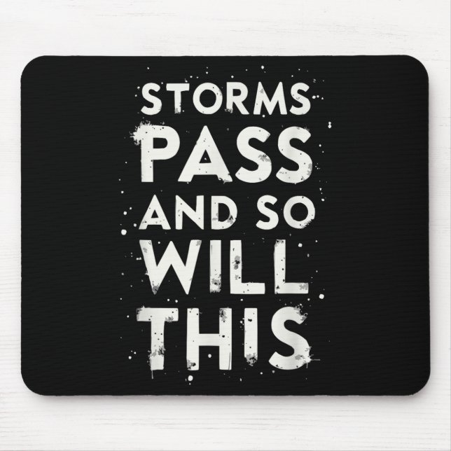 Suicide Awareness Depression Anxiety Mental Health Mousepad (Vorne)