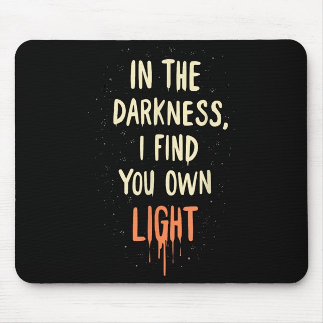 Suicide Awareness Depression Anxiety Mental Health Mousepad (Vorne)