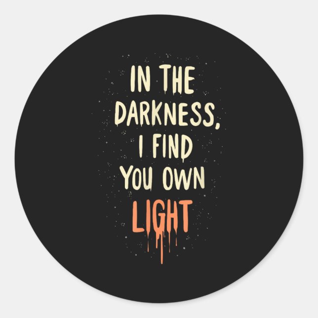 Suicide Awareness Depression Anxiety Mental Health Runder Aufkleber (Vorderseite)