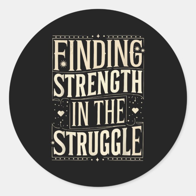 Suicide Awareness Depression Anxiety Mental Health Runder Aufkleber (Vorderseite)