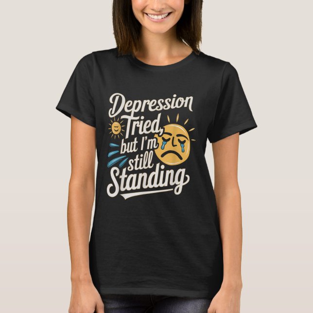 Suicide Awareness Depression Anxiety Mental Health T-Shirt (Vorderseite)