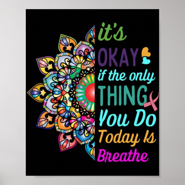 Suicide Awareness Semicolon 988 S 1  Poster (Vorne)