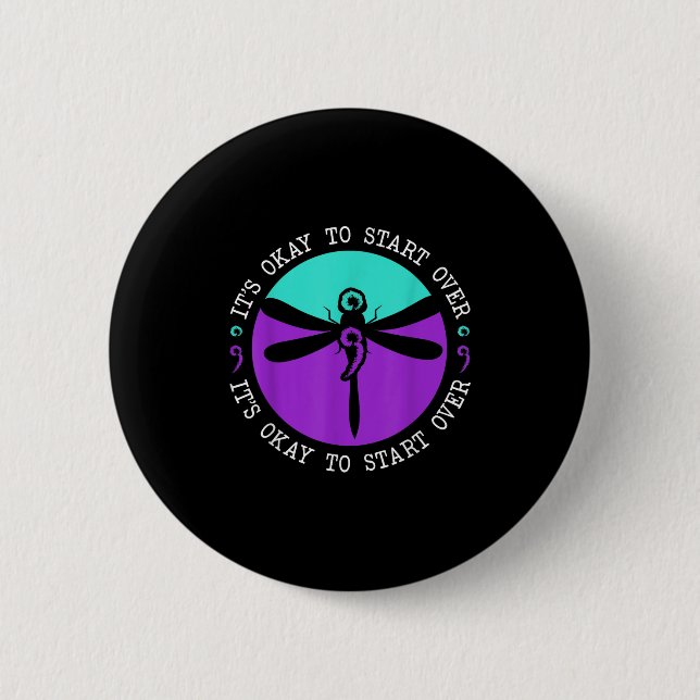 Suicide Awareness Suicide Prevention Suprt Survivo Button (Vorderseite)