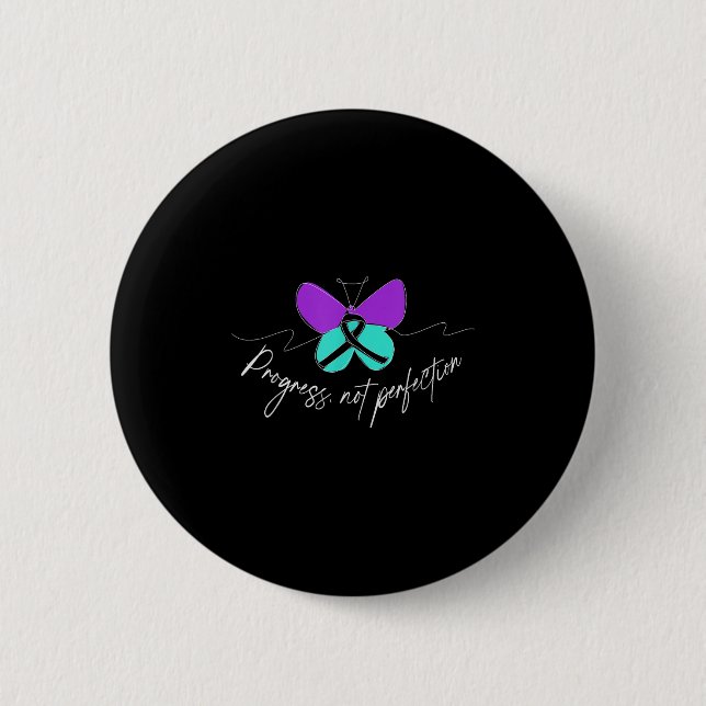 Suicide Awareness Suicide Prevention Suprt Survivo Button (Vorderseite)