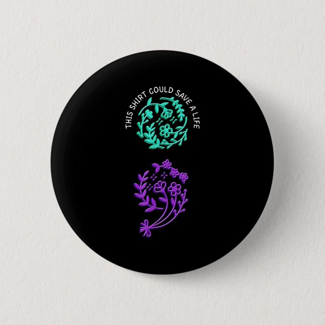 Suicide Awareness Suicide Prevention Suprt Survivo Button (Vorderseite)