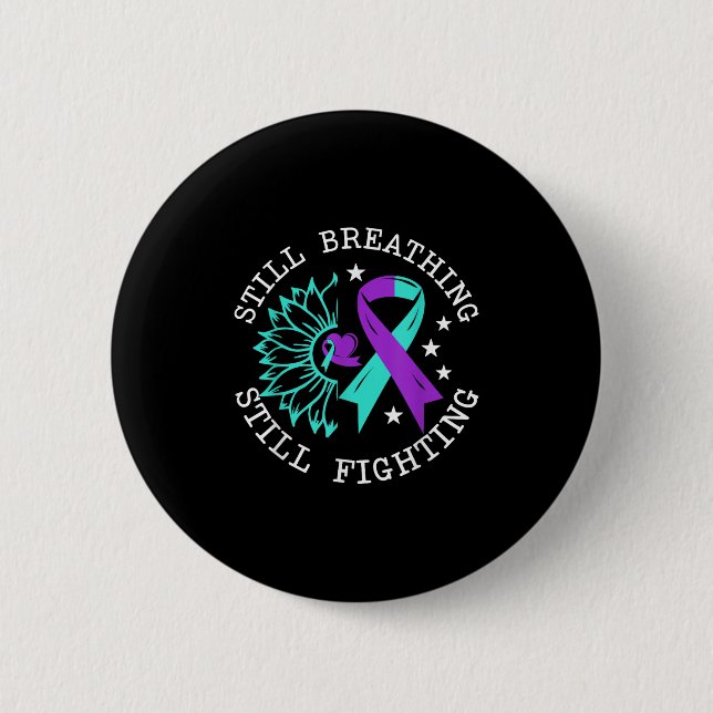Suicide Awareness Suicide Prevention Suprt Survivo Button (Vorderseite)