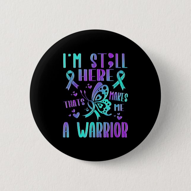 Suicide Awareness Suicide Prevention Suprt Survivo Button (Vorderseite)