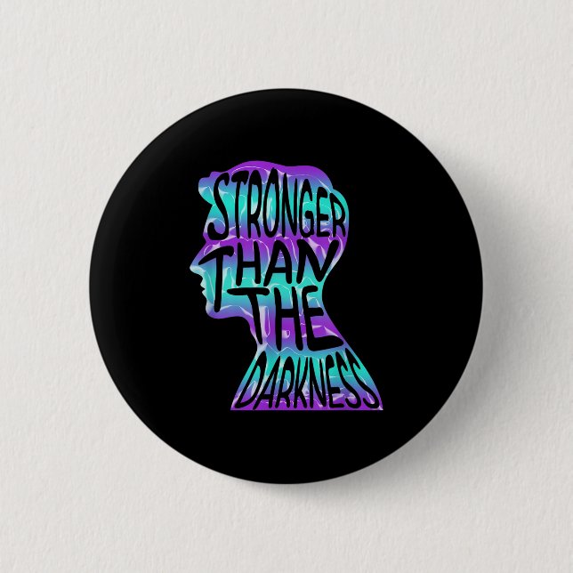 Suicide Awareness Suicide Prevention Suprt Survivo Button (Vorderseite)