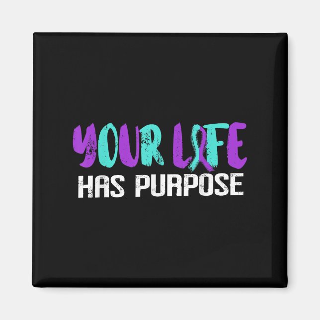 Suicide Awareness Suicide Prevention Suprt Survivo Magnet (Vorne)