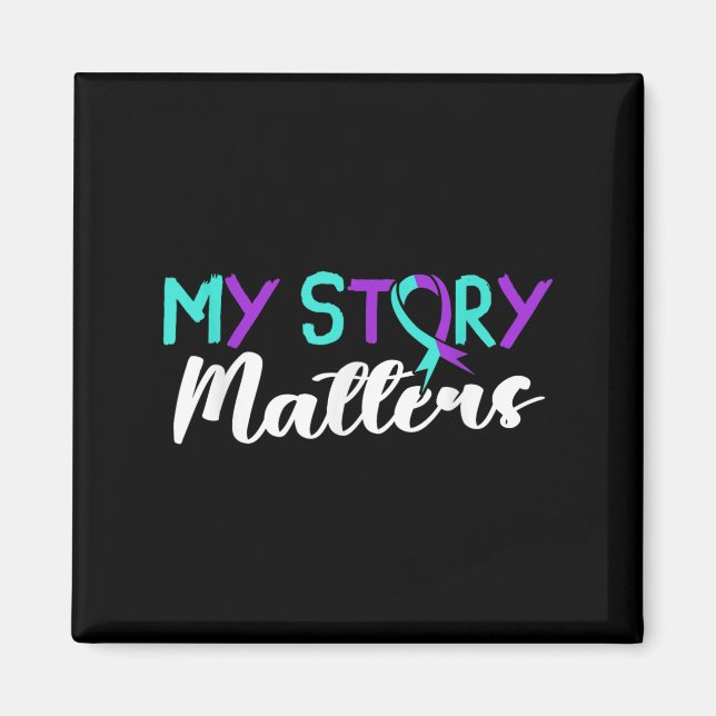 Suicide Awareness Suicide Prevention Suprt Survivo Magnet (Vorne)