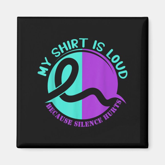 Suicide Awareness Suicide Prevention Suprt Survivo Magnet (Vorne)