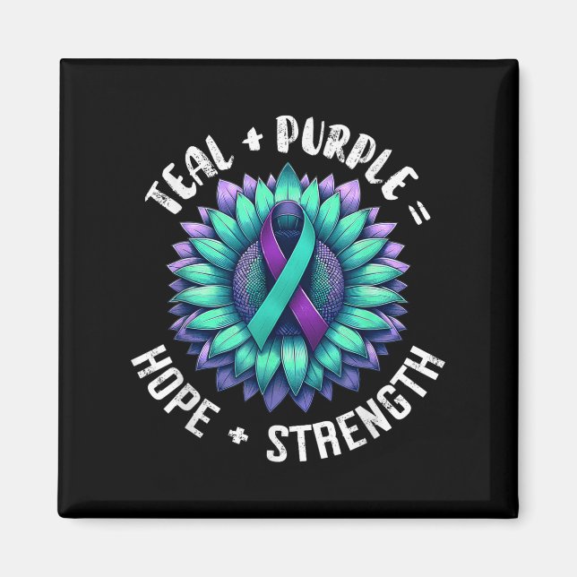 Suicide Awareness Suicide Prevention Suprt Survivo Magnet (Vorne)