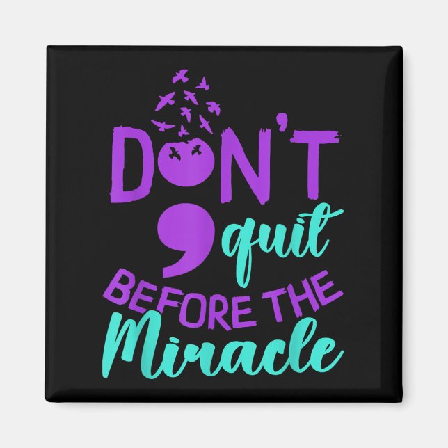 Suicide Awareness Suicide Prevention Suprt Survivo Magnet (Vorne)