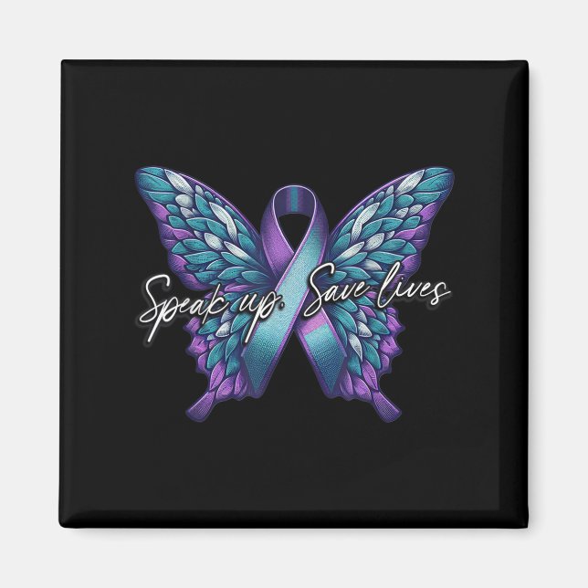 Suicide Awareness Suicide Prevention Suprt Survivo Magnet (Vorne)