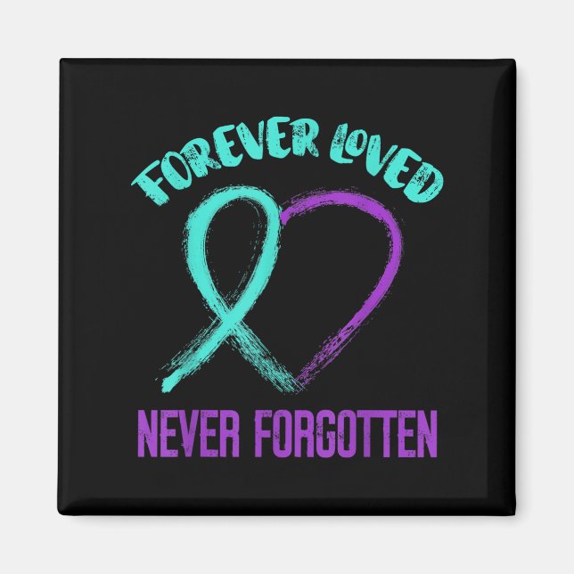 Suicide Awareness Suicide Prevention Suprt Survivo Magnet (Vorne)