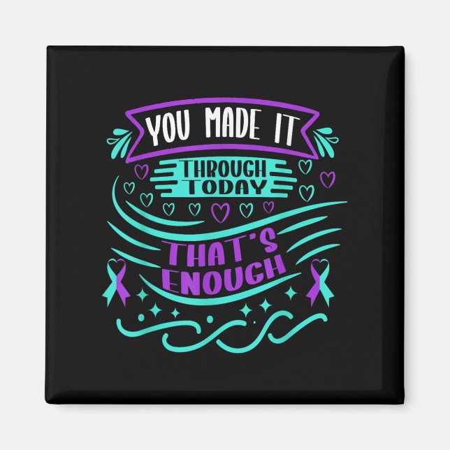 Suicide Awareness Suicide Prevention Suprt Survivo Magnet (Vorne)