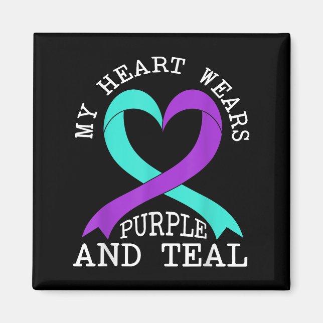 Suicide Awareness Suicide Prevention Suprt Survivo Magnet (Vorne)