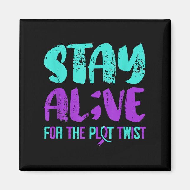 Suicide Awareness Suicide Prevention Suprt Survivo Magnet (Vorne)