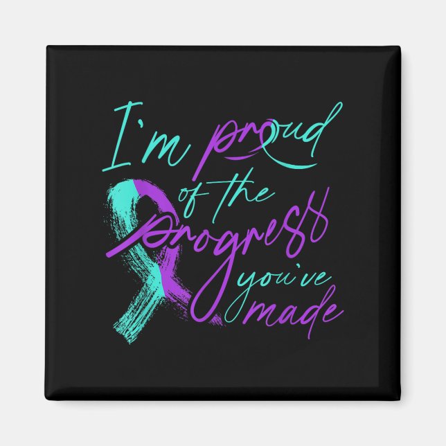 Suicide Awareness Suicide Prevention Suprt Survivo Magnet (Vorne)